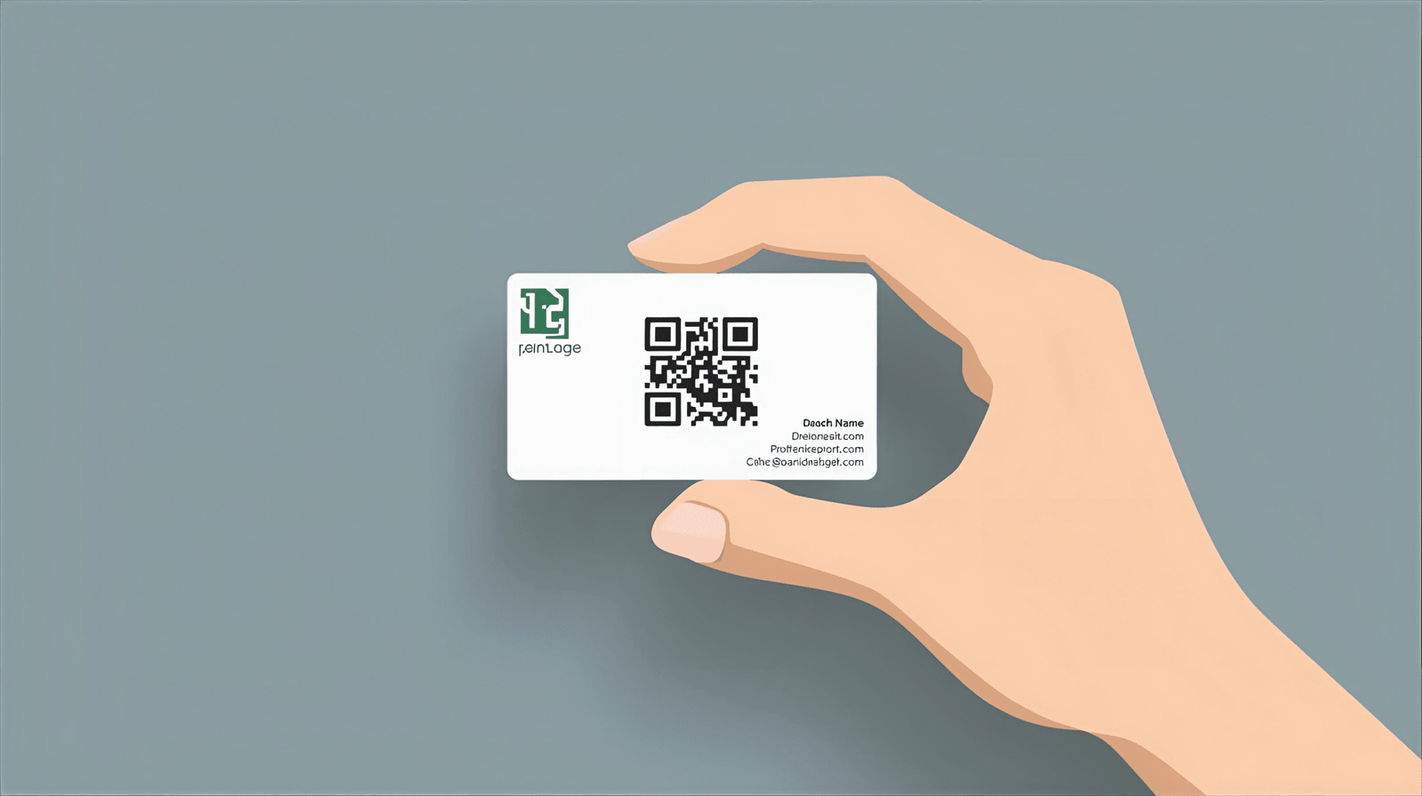 Targeta de visita amb un codi QR, un ús intel·ligent per a connectar amb la web d'un negoci.